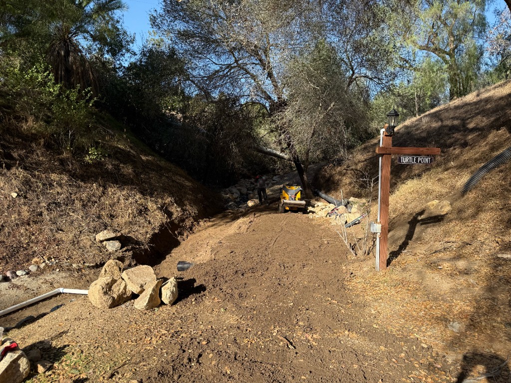 Runoff for a new road